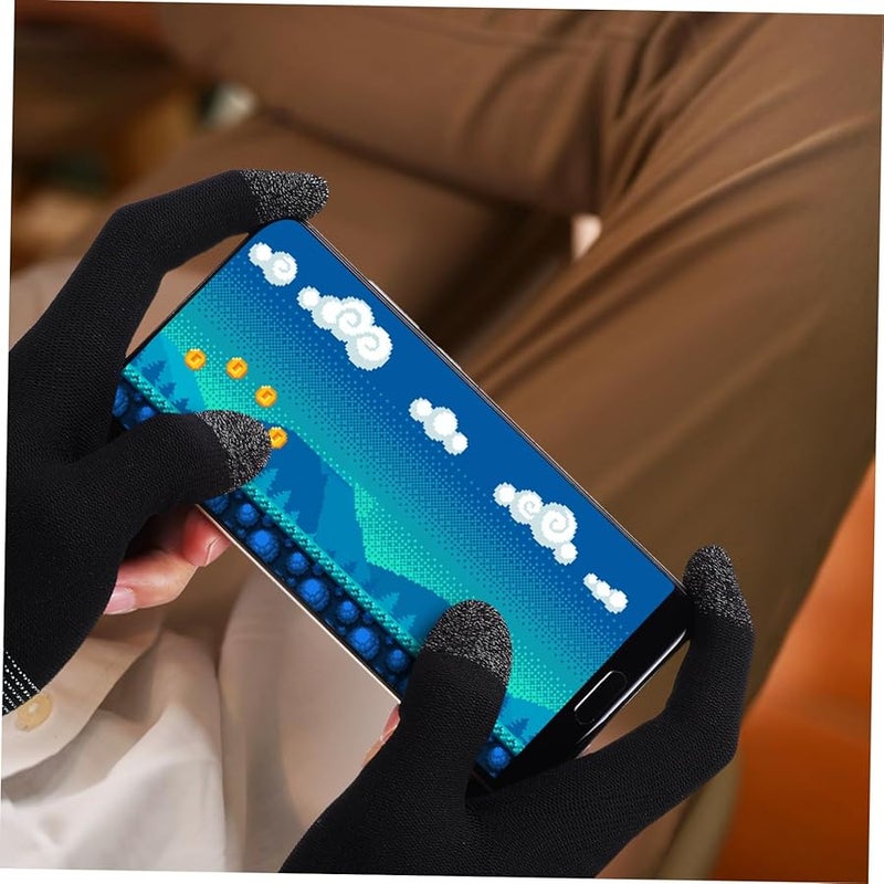 Breathable Copper Fiber Gaming Gloves Fingerless Touchscreen Sweatproof - Image 3
